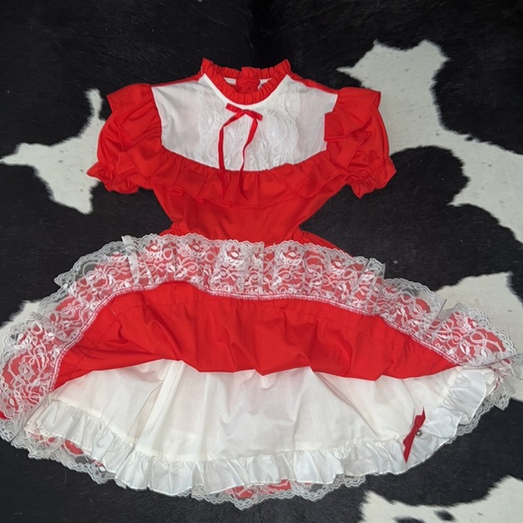 Vintage 1980’s Martha’s Miniatures Were Fussy Toddler Pageant Dress (size 7) - Picture 8 of 12